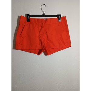 J.Crew Women’s Orange Chino Shorts Size 6 100% Cotton